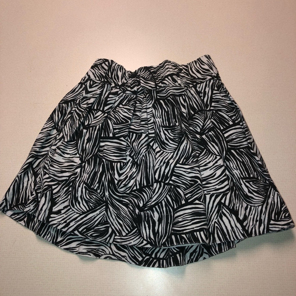 Zebra-Print Skirt